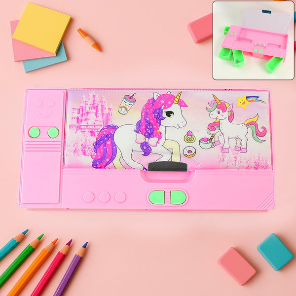 Multi Purpose Gadget Jumbo Pencil Box Compass