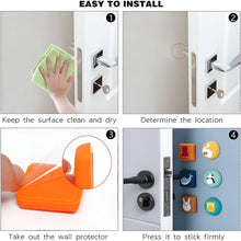 Cute Cartoon & Fruit Design Wall Door Stopper Bumper  (1 Pc, Mix Design)