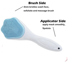 Silicone Face Scrubber Exfoliating Brush, Manual Handheld Facial Cleansing (1 Pc)