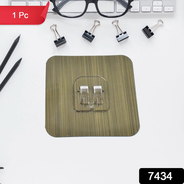 Adhesive Sticky Waterproof Oil Proof, Reusable Wall Utility Seamless Wall Hook (1 Pc)